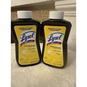 Lysol Concentrate Disinfectant Original Scent 12 fl oz Makes 9 Gallons 2 Pack
